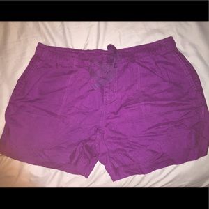 Purple shorts